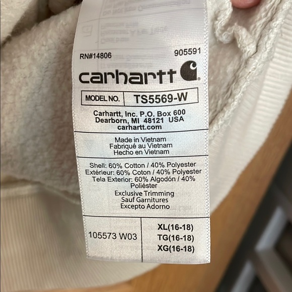 Carhartt Off-White Pullover - Picture 5 of 8